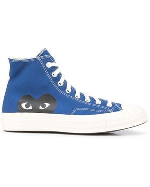CONVERSE x COMME des GARÇONS PLAY Chuck 70 Hi Trainers - Blue