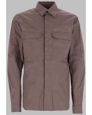 Rick Owens Shirt Work Poplin Cotton - Brown