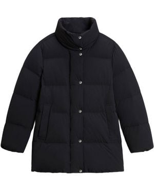 Woolrich Madison Midi-donsjack - Blauw