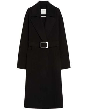 Sportmax Cappotto A Vestaglia - Black
