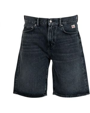 Roy Rogers Korte Broek Zwart Denim - Blauw