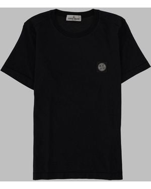 Stone Island Boys' Mini T-Shirt With Logo - Black