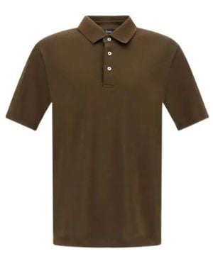 Herno Gestricktes Poloshirt - Grün