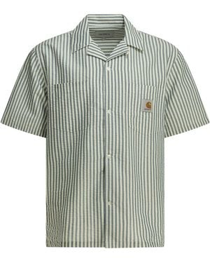 Carhartt Leavel Casual Cotton Polyester Shirt - Green