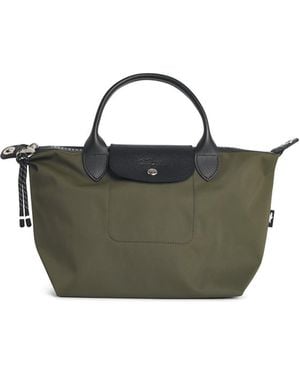 Longchamp Khaki Tela S Le Pliage Energy Handle Bag - Green