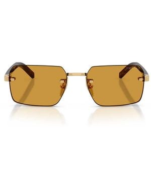 Prada Gafas De Sol Prd55 S 5 Ak50 P Oro/Miel Oscuro Hombre - Marrón