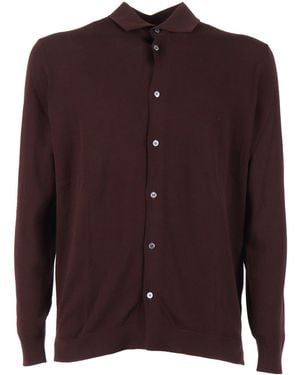 PHI FDL Camicia Ml - Marrón