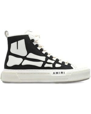 Amiri Lethestanether Trim Pull-Tab Trainers For - Black