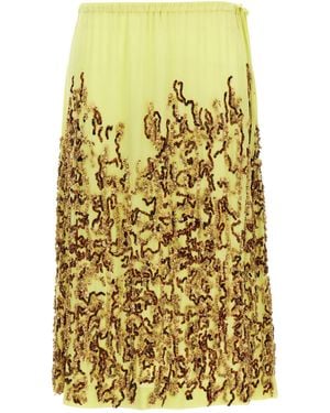Dries Van Noten Salga Gonne Giallo-Donna