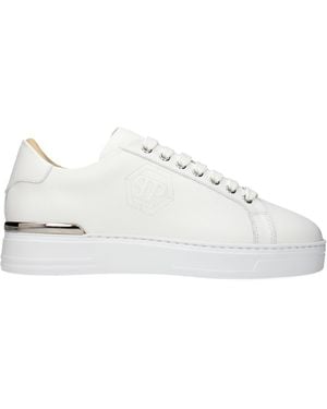 Philipp Plein Trainers Leather - White