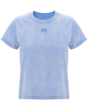 T By Alexander Wang T von Alexander Wang 'Essential JSy Shrunk' T Shirt - Blau