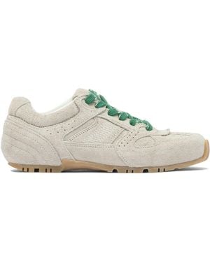 Alohas Tb.56 Suede Fuzzy Light Leather Trainers - White