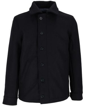 Tela Genova Capospalla Michele Der Kurzmantel Marineblau - Schwarz