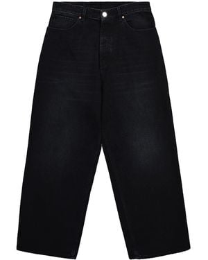 Vetements Jeans reelaborados de anarquía pintada de anarquía - Azul