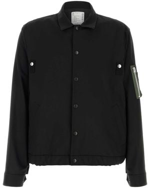 Sacai Black Twill Jacket