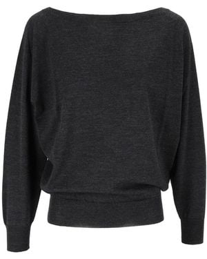 MC2 Saint Barth Naty Merino 15 G Anthrazit - Schwarz