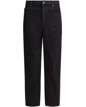 Self-Portrait Selbstporträt-Jeans mit weitem Bein - Blau