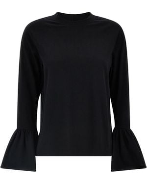 Sleeper Schläfer 'Ruffled' T -Shirt - Schwarz