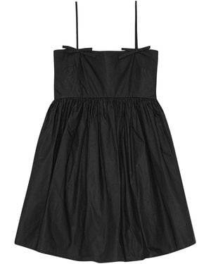 Ganni Organic Cotton Mini Dress - Black