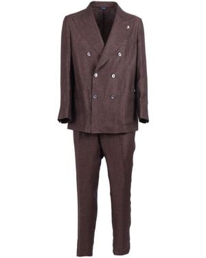 Tombolini Marrone Zero Gravity Linen Suit - Brown