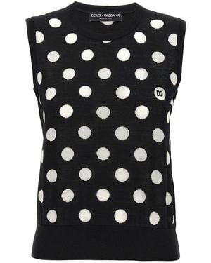 Dolce & Gabbana Mambo Top Bianco/Nero