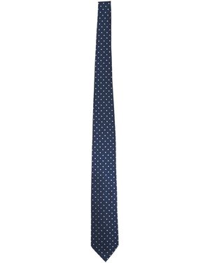 Tom Ford Polka Dot Silk Tie - Blue