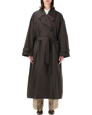 Soeur Helio Cotton Poplin Trench - Black