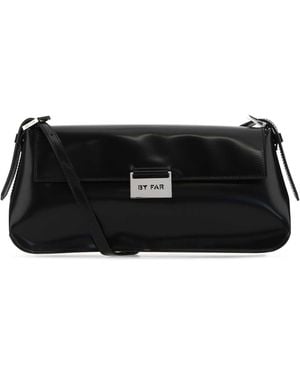 BY FAR Leather Mathilda Shoulder Bag - Black