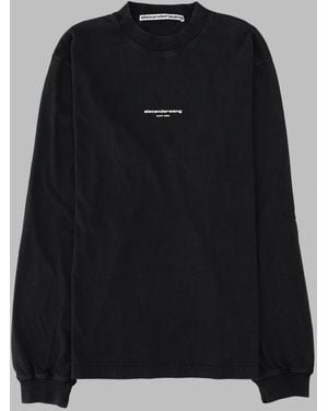 Alexander Wang Cotton Graphic T-Shirt - Black