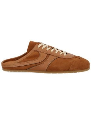 Dries Van Noten Stylish Leather Sneakers - Brown