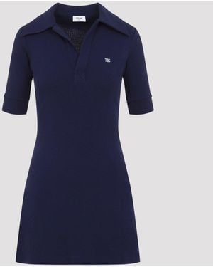 Celine Polo Mini Dress - Blue