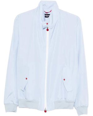 Kiton Jacket With Zip Pocket - Blue