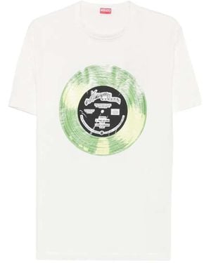 KENZO Sounds T Shirt With Graphic Print - White