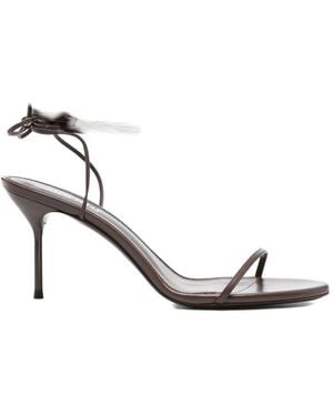 Paris Texas Open Toe Heels - Metallic