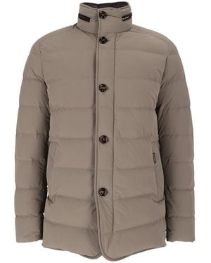 Moorer Nolde-Kn Nut Quilted Stand-Up Collar Down Jacket - Grey