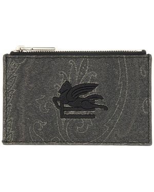 Etro Cotton Polyester Wallets - Black