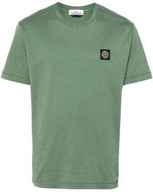 Stone Island T Shirts En Polos Green - Groen