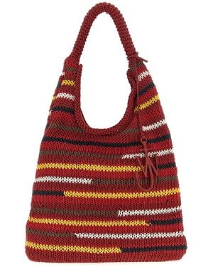 JW Anderson J.W.VERSON 'Strick Hobo' Umhängetasche - Rot