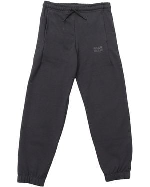 MSGM Pantalones Interlock Unisex - Gris