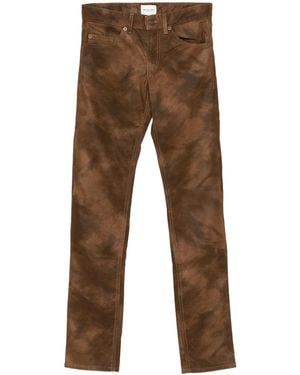 Isabel Marant Kelsie Pants With A Leather-Look Finish - Brown