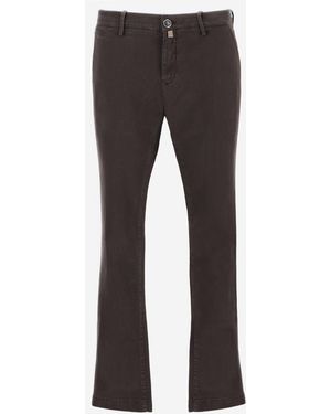 Jacob Cohen Trousers Stretch Cotton-Blend Lyocell - Grey