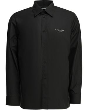Givenchy Camicia Casual Con Logo - Black