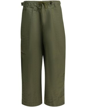 Needles Fatigue Cotton Parachute Pants - Green