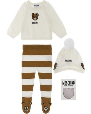 Moschino Baby Jersey Pant Top Set - White