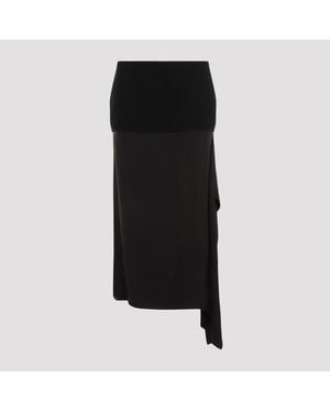 Jil Sander Wool Skirt - Black