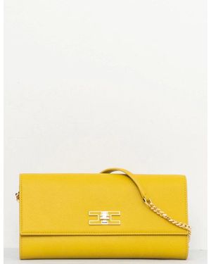 Elisabetta Franchi Logo Shoulder Strap - Yellow