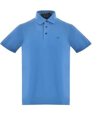 Etro Polo de piqué de algodón - Azul