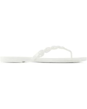 Tory Burch Gemini-slippers - Wit