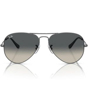 Ray-Ban Gafas de sol Rb3025 004/71 Aviator Gradient Gunmetal/Smoky Grey Unisex - Gris