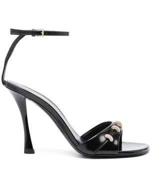 Givenchy Stitch Leather Sandals - Black
